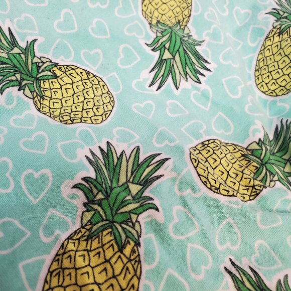 Summer Spring Pineapple Heart Teal Dress - Picture 7 of 9